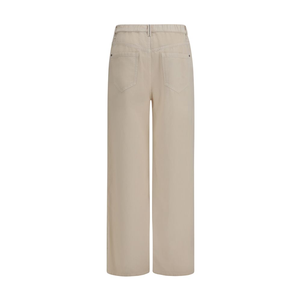 Brunello Cucinelli Beige Cotton Jeans Denim