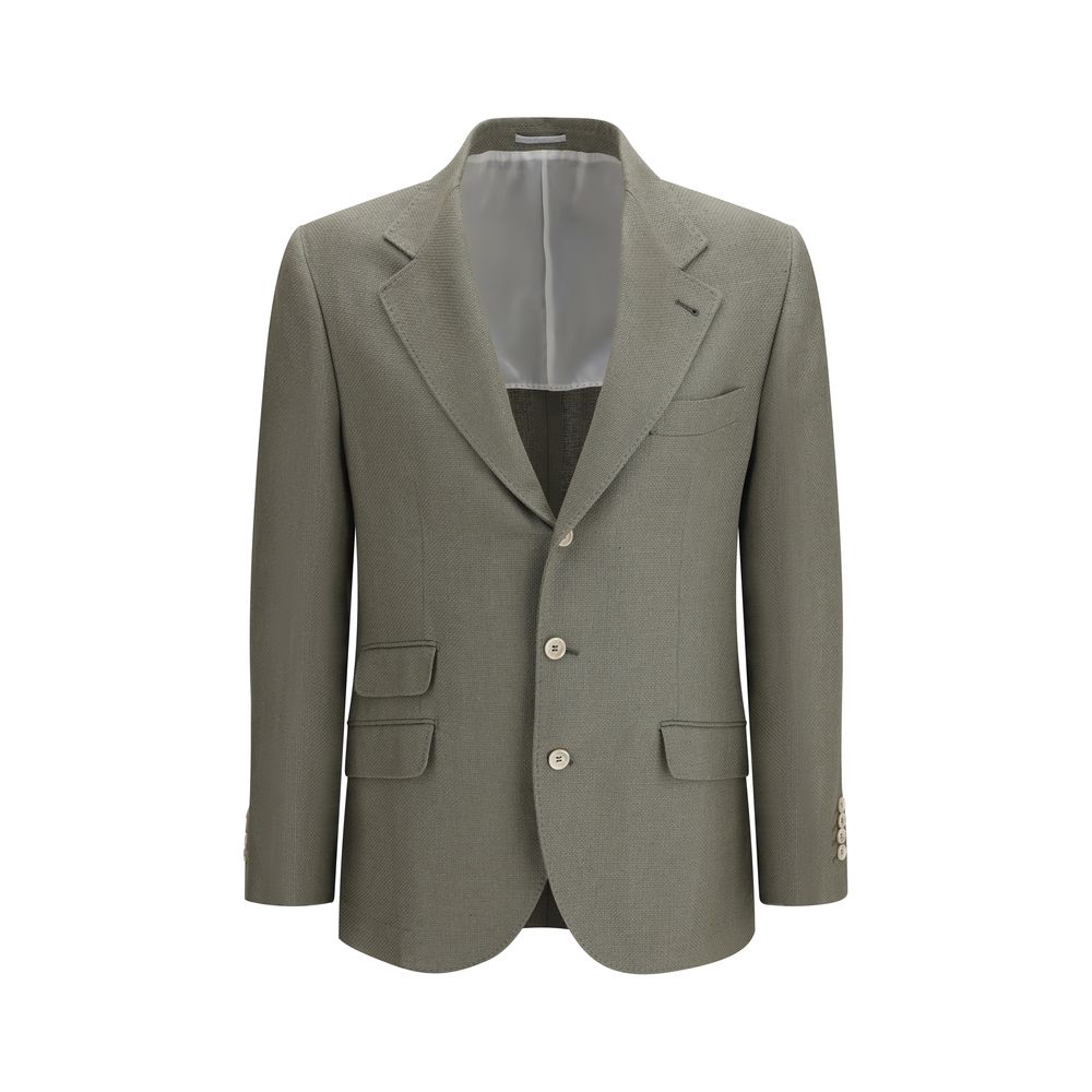 Brunello Cucinelli Bicolor Silk Coat