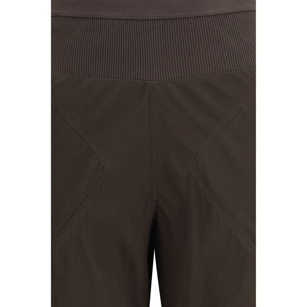Rick Owens Brown Silk Casual Pants