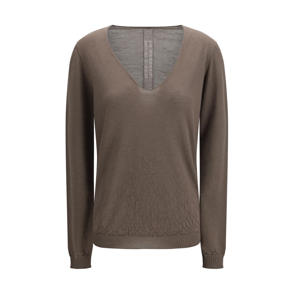 Rick Owens Gray Wool Sweatshirt