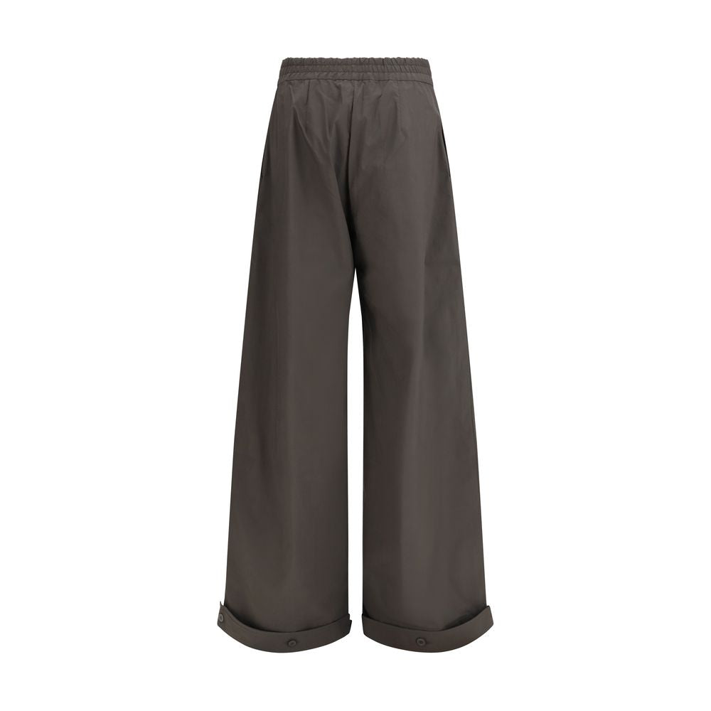 SA SU PHI Gray Cotton Casual Pants