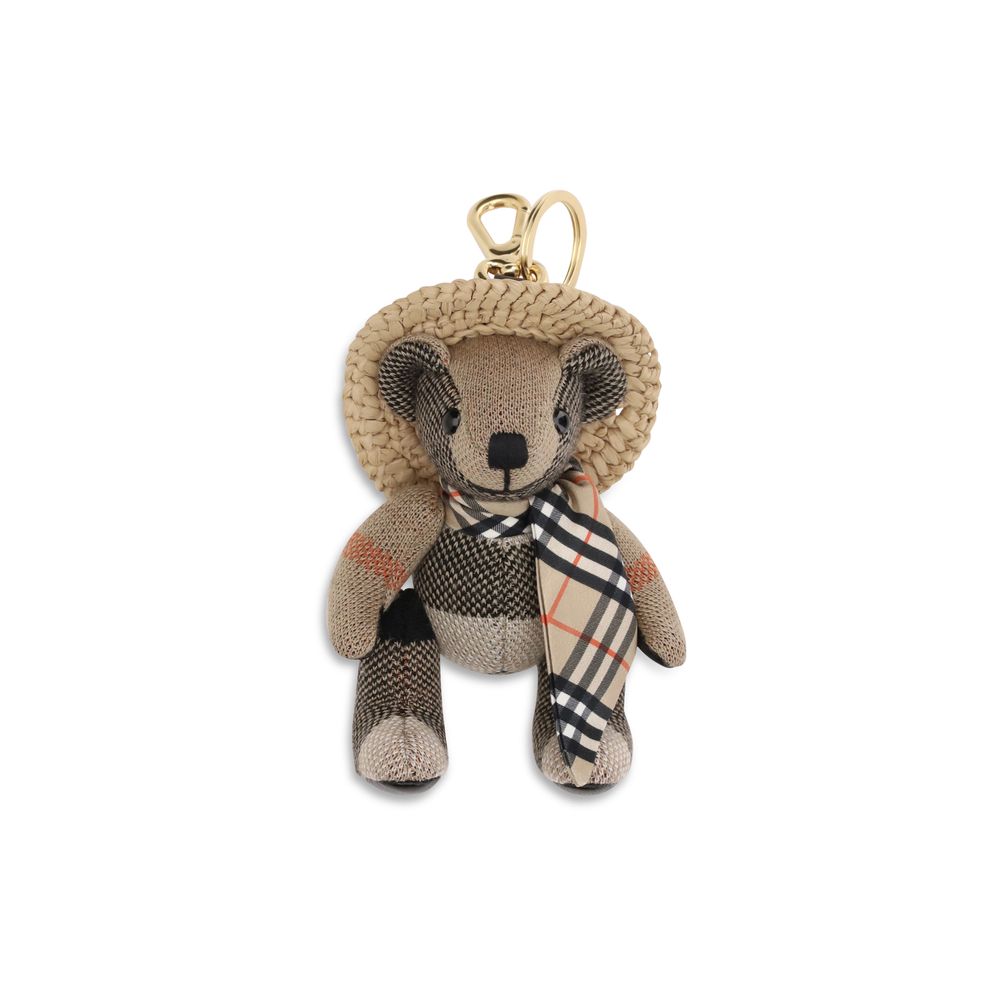 Burberry Beige Wool Keychain
