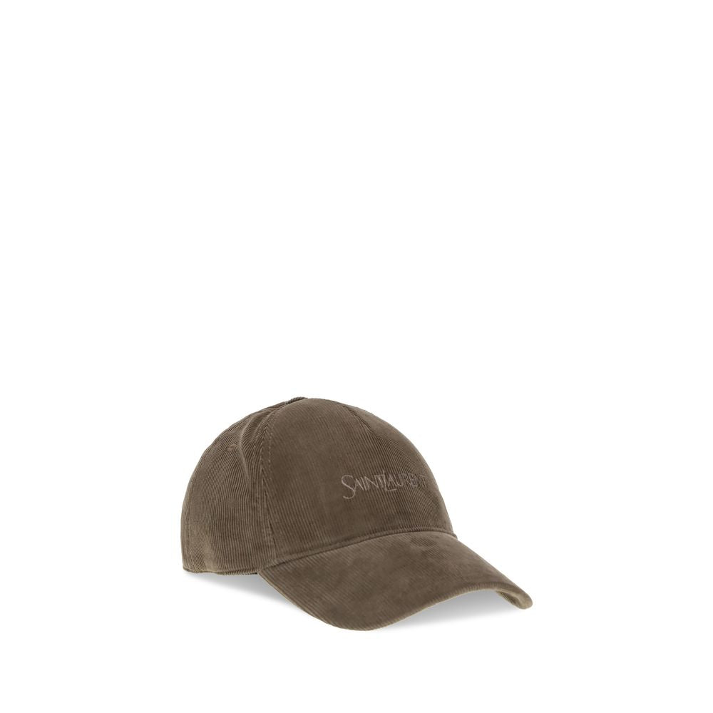 Saint Laurent Bicolor Cotton Cap (Baseball Hat)