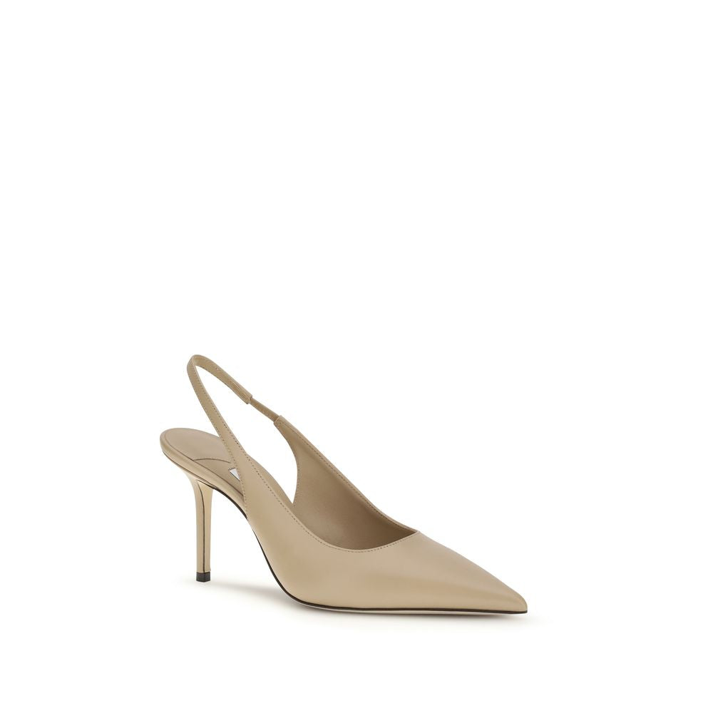 Jimmy Choo Beige Calf Leather Bos Taurus Platform Pumps