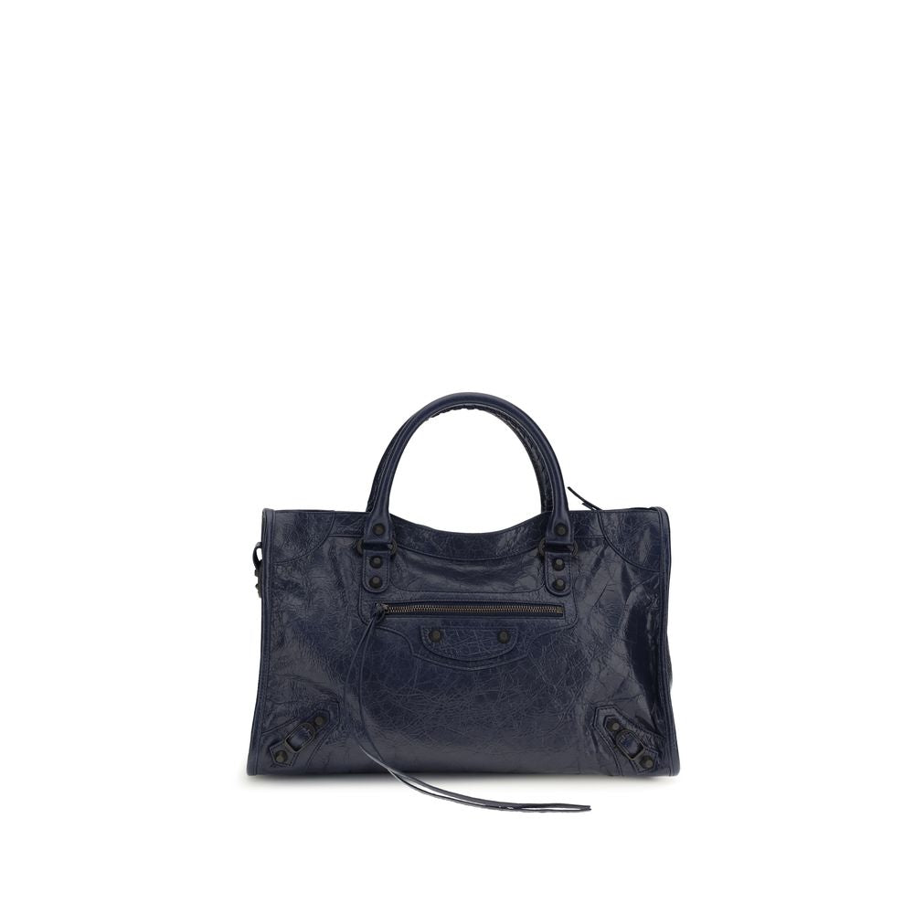 Balenciaga Black Calf Leather Bos Taurus Shoulder Bag