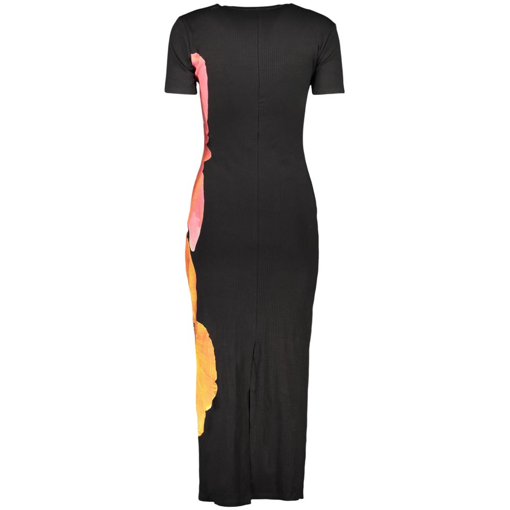Desigual Black Viscose Women Dress