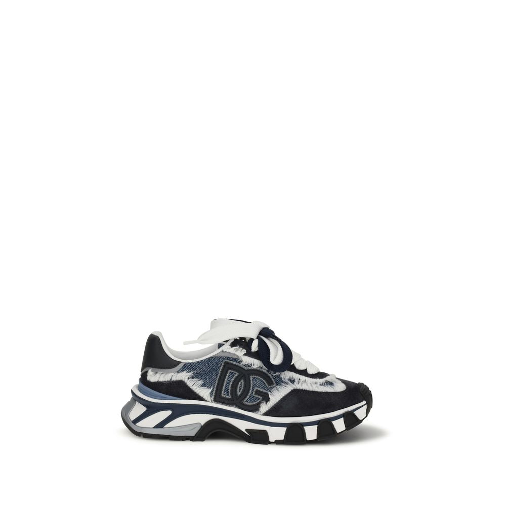 Dolce & Gabbana Multicolor Calf Leather Bos Taurus Chunky Sneakers