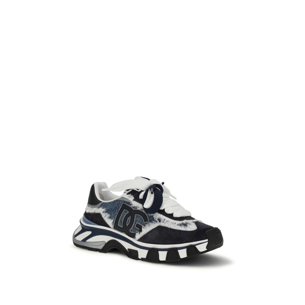 Dolce & Gabbana Multicolor Calf Leather Bos Taurus Chunky Sneakers