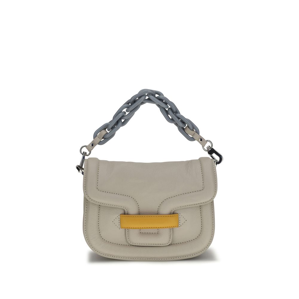 Pierre Hardy Gray Goatskin Shoulder Bag