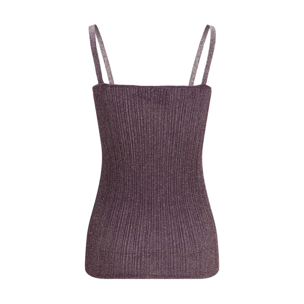 Valentino Multicolor Viscose Sleeveles T-Shirt