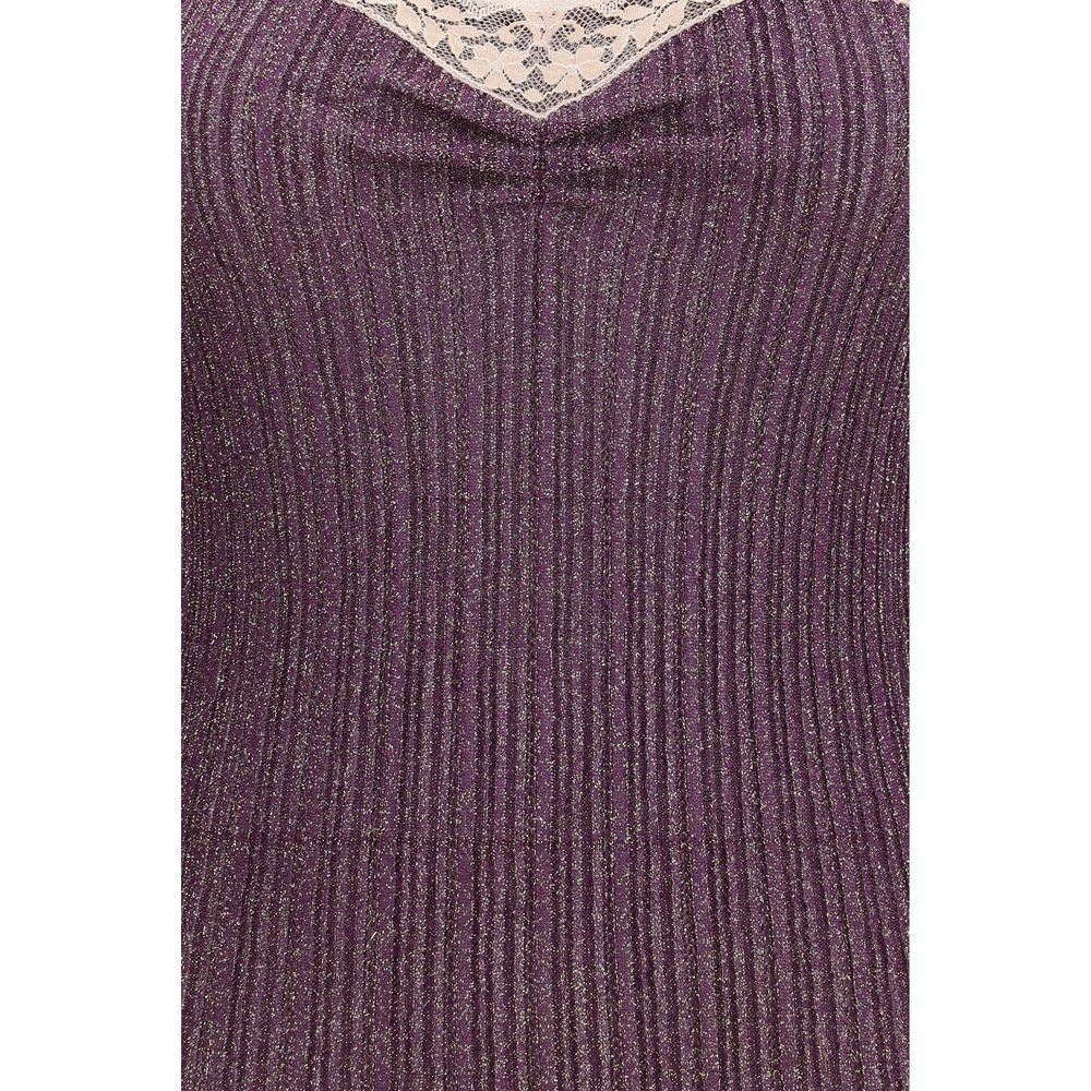 Valentino Multicolor Viscose Sleeveles T-Shirt