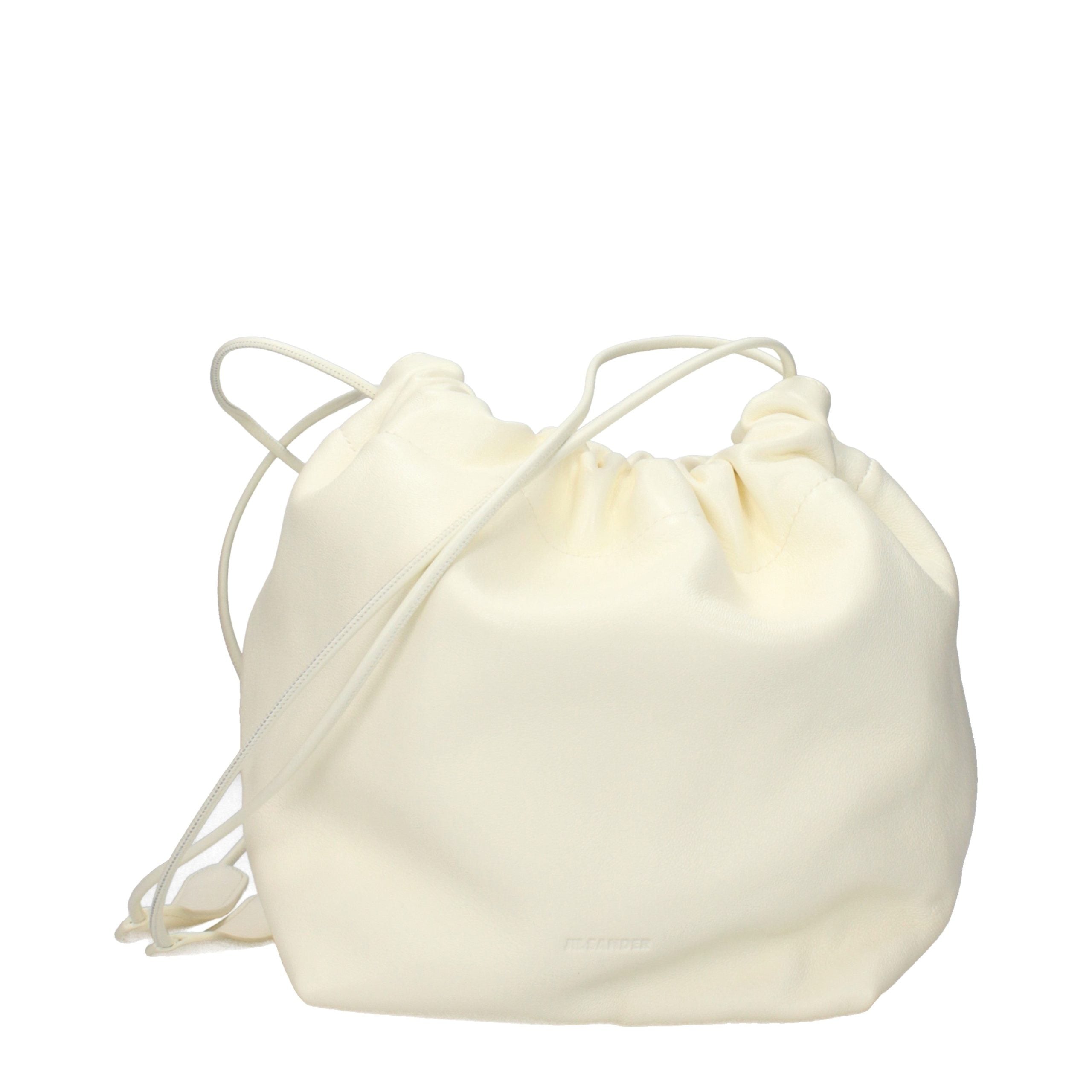 Jil Sander Beige Leather Shoulder Bag