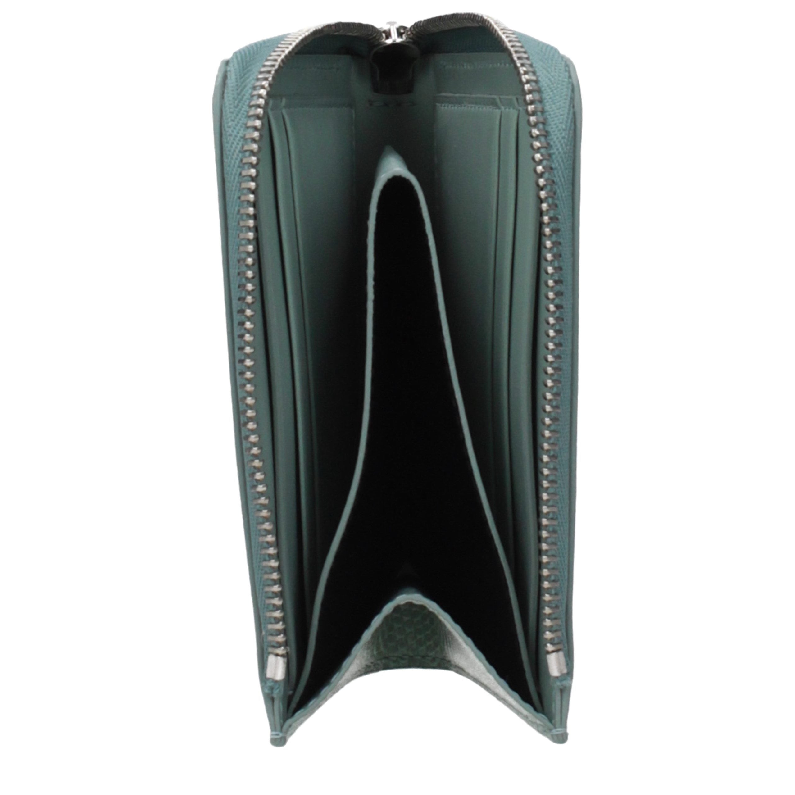 Jil Sander Green Leather Wallet