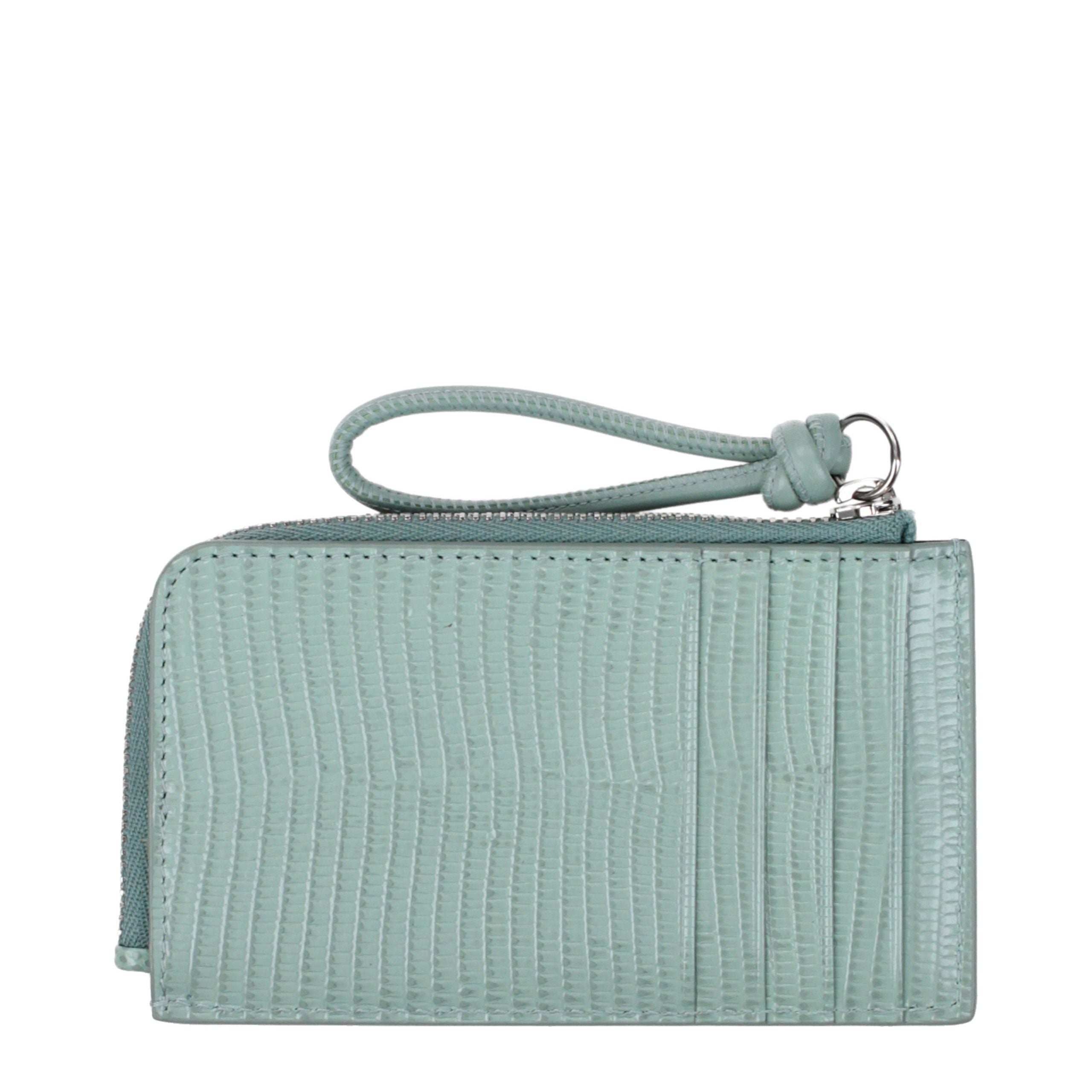 Jil Sander Green Leather Wallet