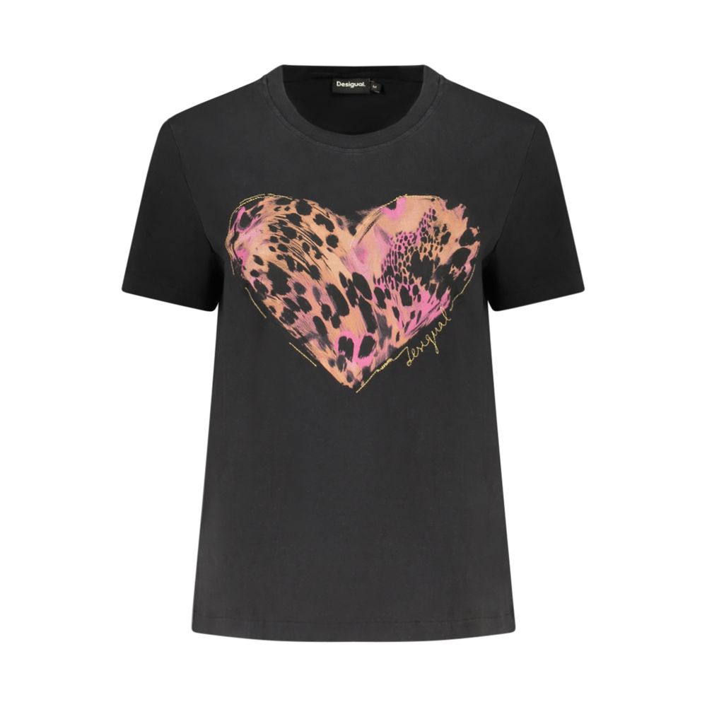 Desigual Black Cotton Women's T-Shirt