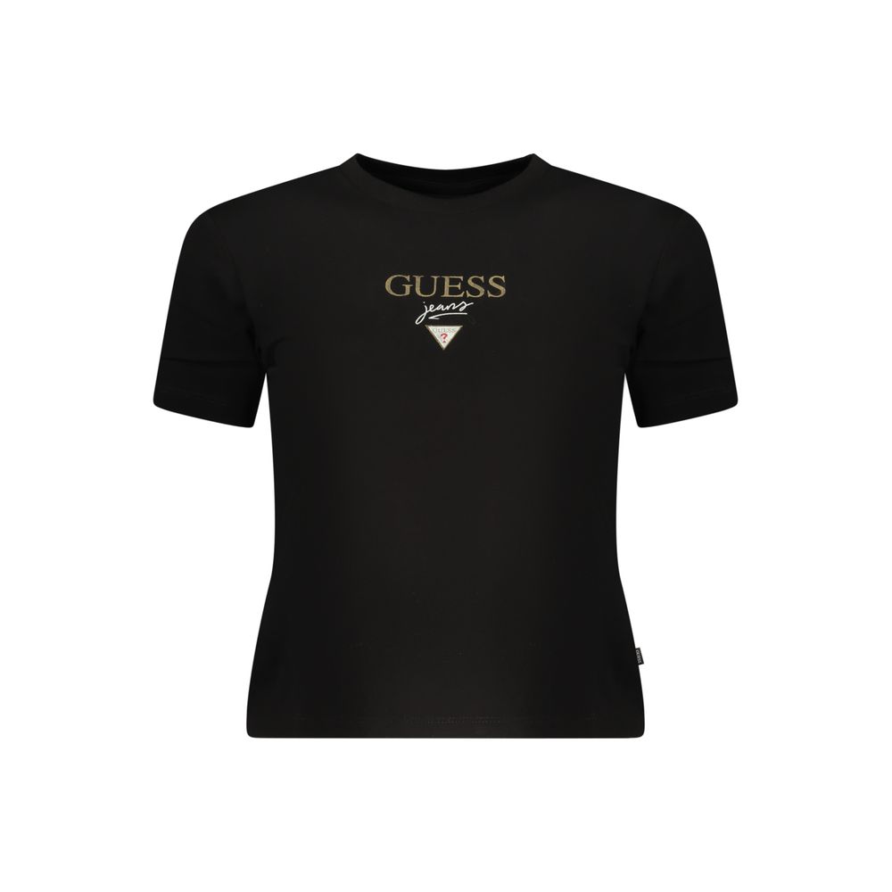 Guess Jeans Black Cotton Women's T-Shirt