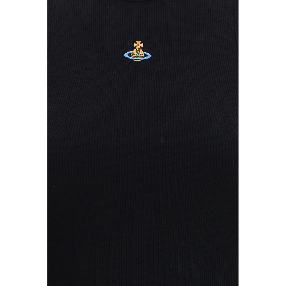 Vivienne Westwood Black Cotton Sleeveles T-Shirt