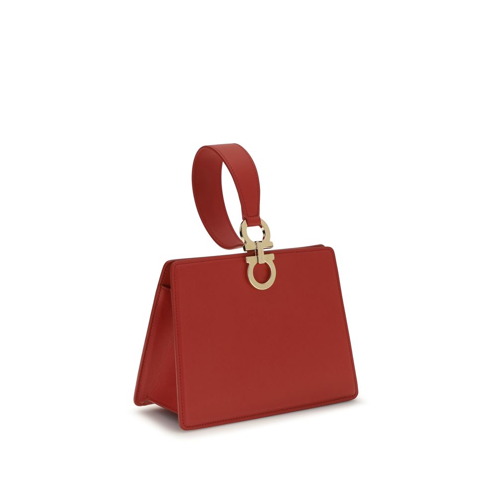Ferragamo Multicolor Calf Leather Bos Taurus Clutch Bag