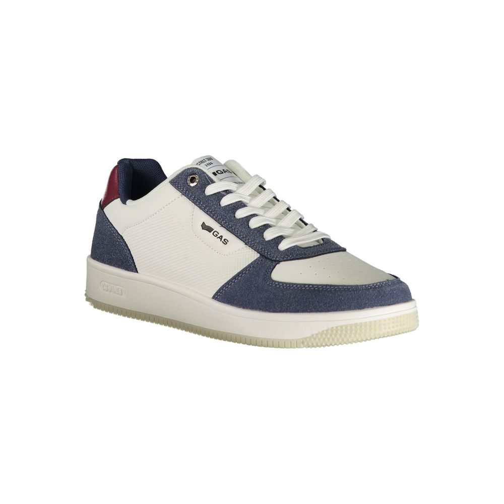 Gas White Polyester Athletic Sneakers