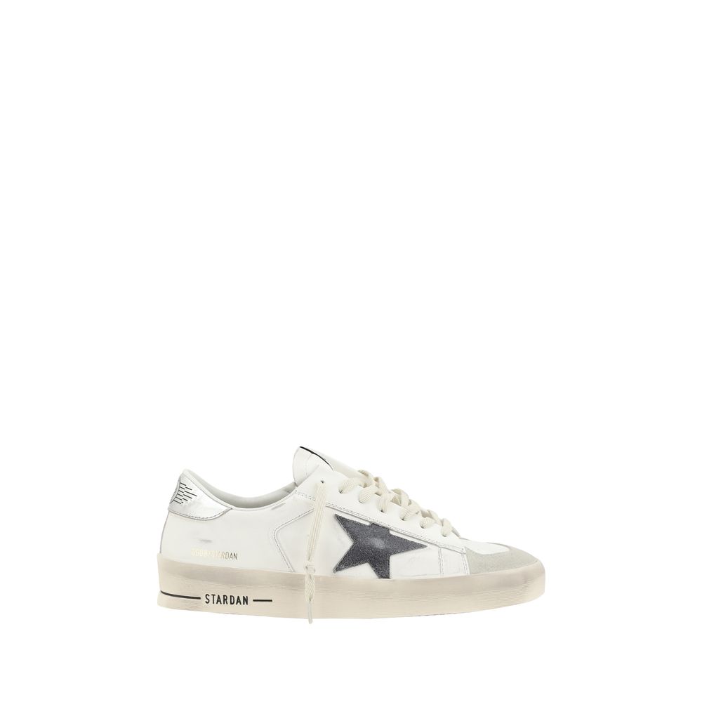 Golden Goose White Calf Leather Bos Taurus Low Top Sneakers