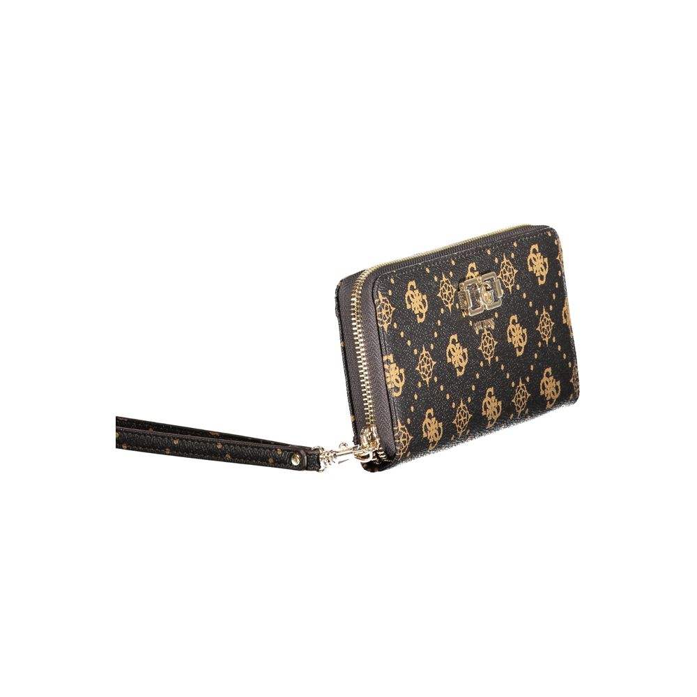 Guess Jeans Marrone Polyurethane Women Wallet