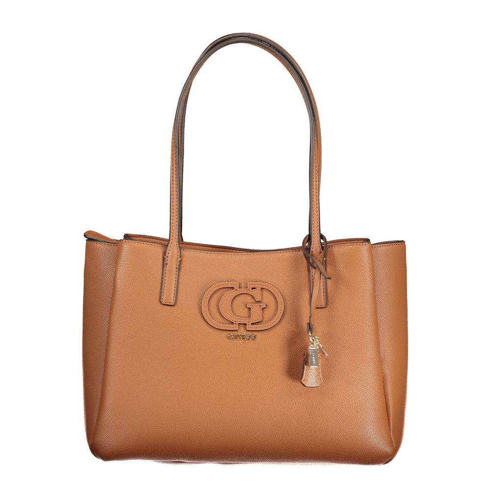 Guess Jeans Marrone Poliuretano Women Handbag