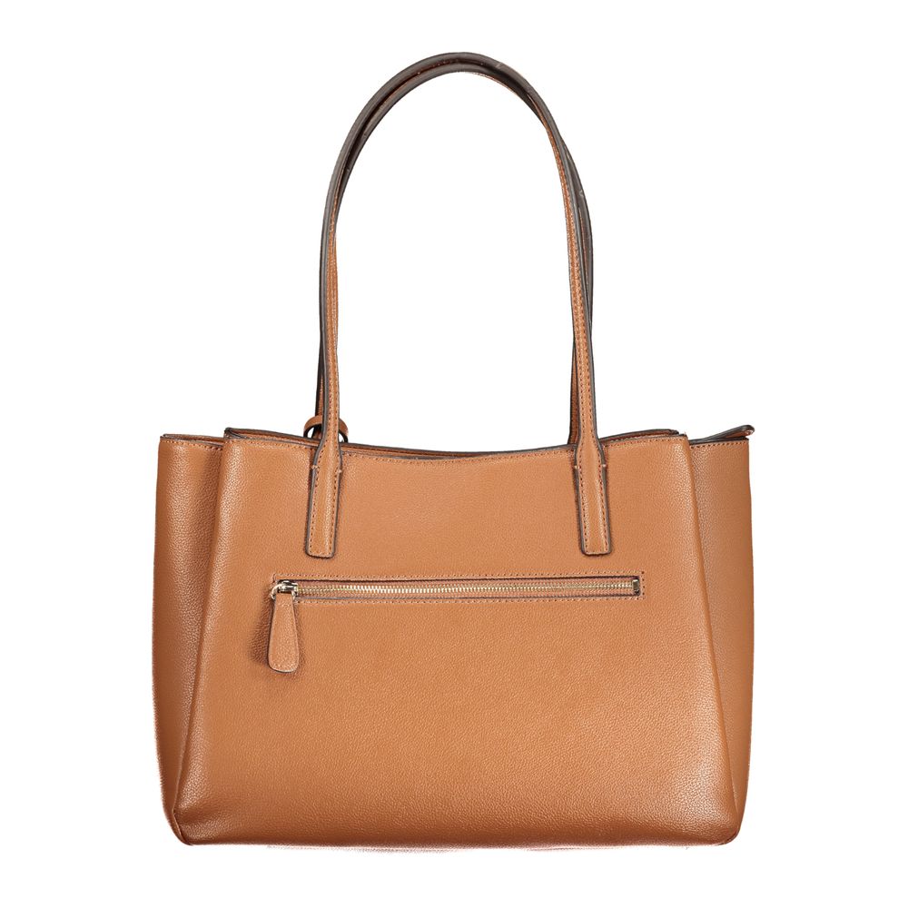 Guess Jeans Marrone Poliuretano Women Handbag