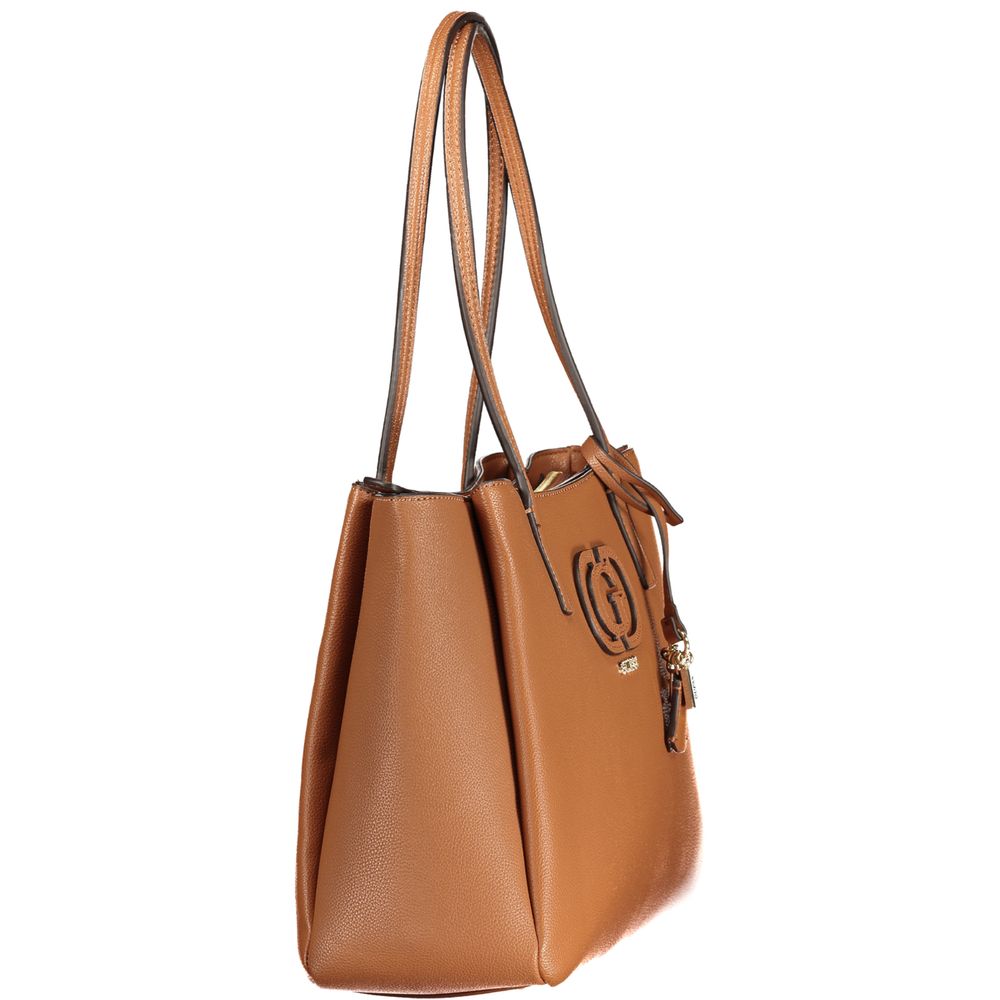 Guess Jeans Marrone Poliuretano Women Handbag