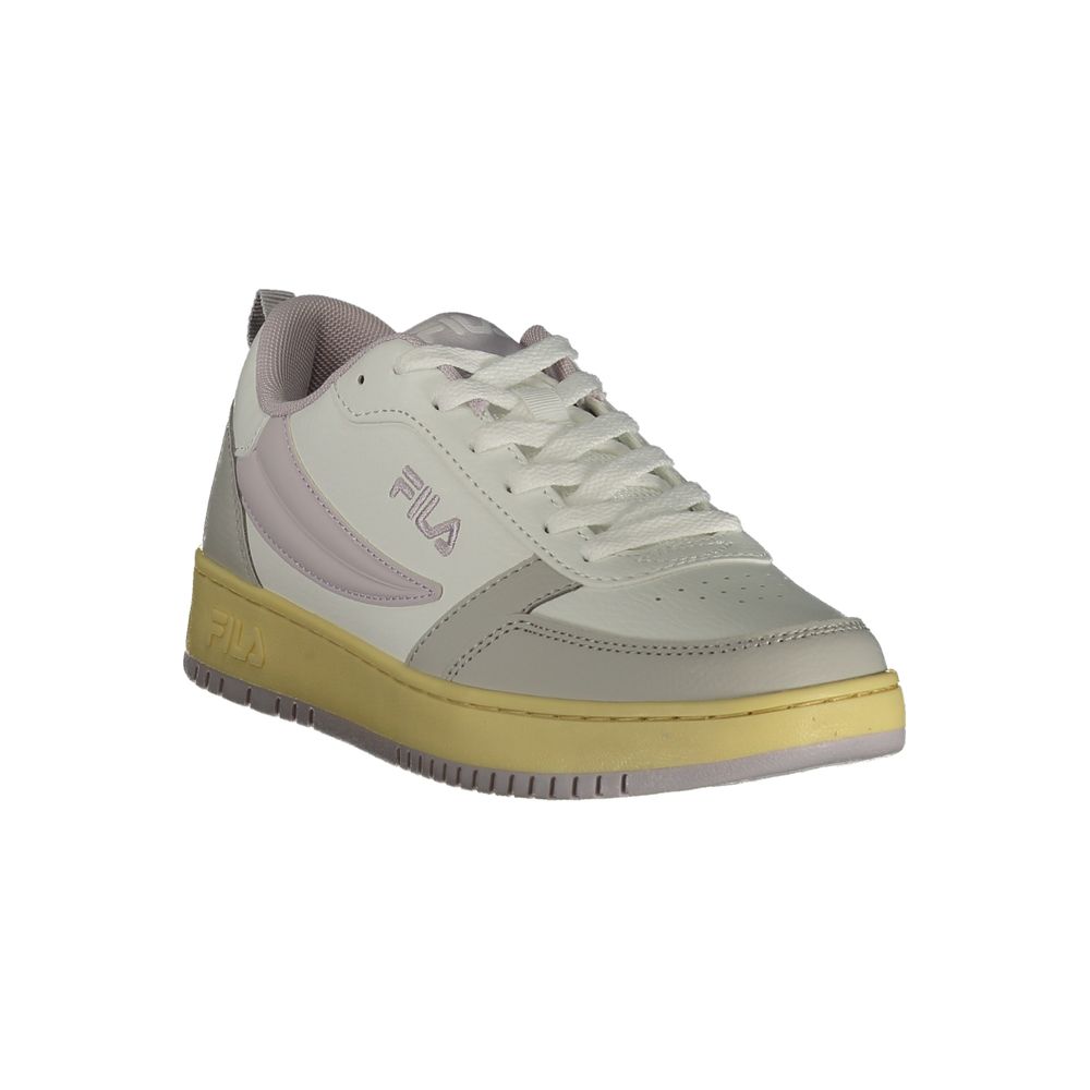Fila White Polyester Athletic Sneakers