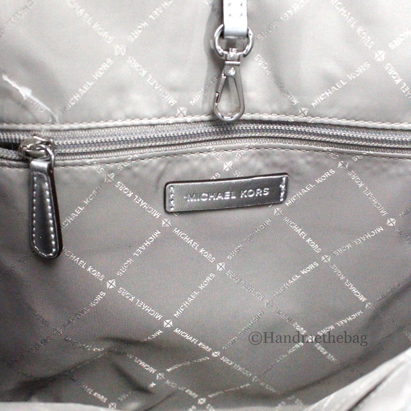 Michael Kors Jet Set Travel Girls Medium Signature Carryall Tote White MK