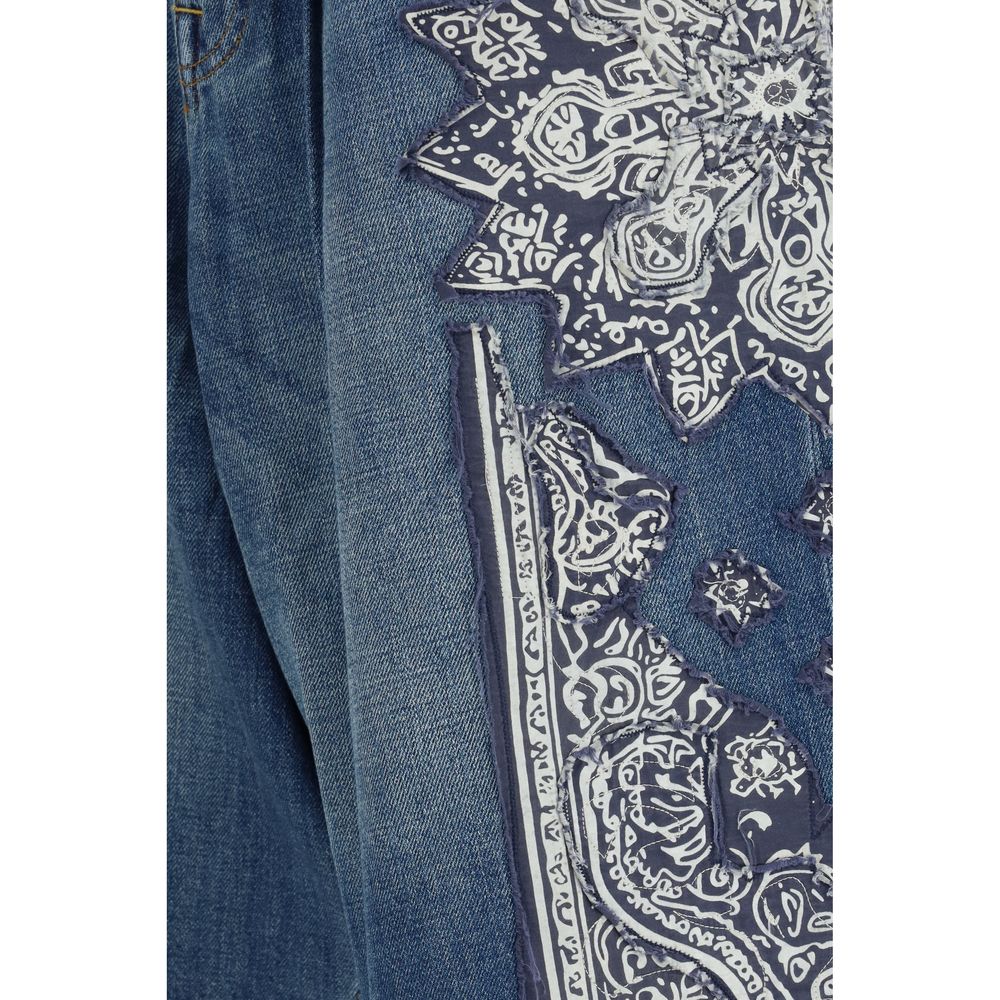 R13 Blue Denim Shorts