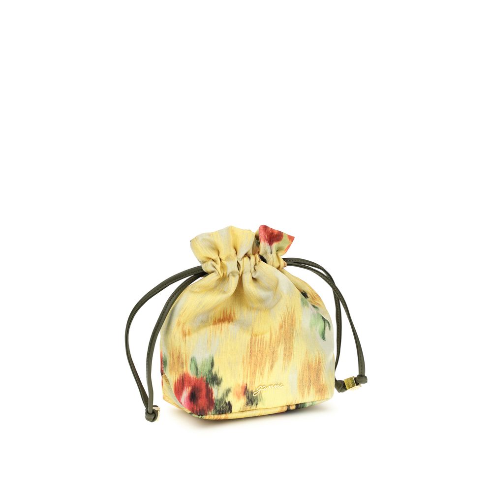 Ganni Bicolor Recycled Cotton Wallet