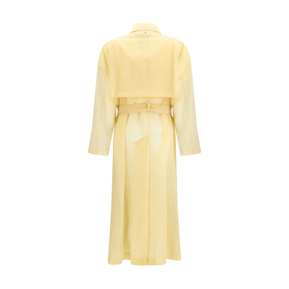 Max Mara Beige Nylon Trench Coat