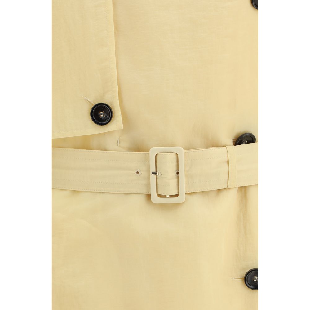 Max Mara Beige Nylon Trench Coat