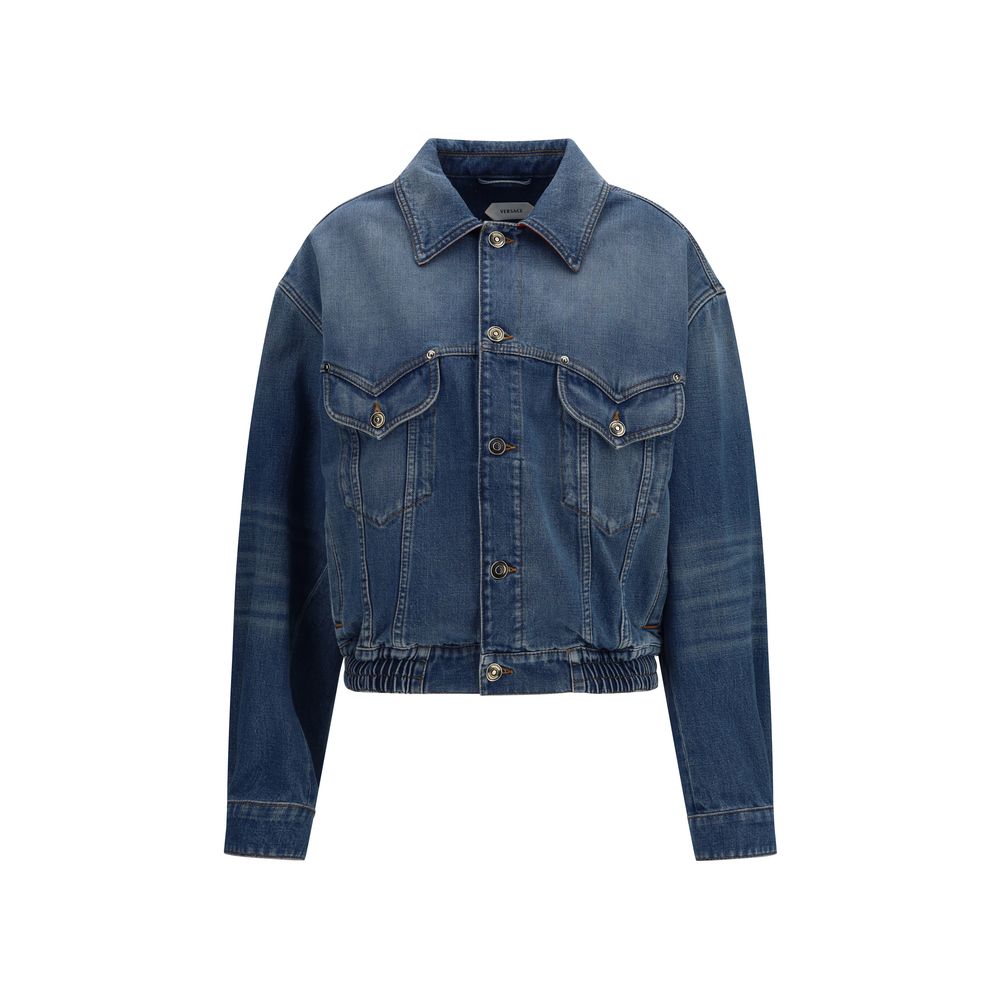 Versace Blue Cotton Clothing