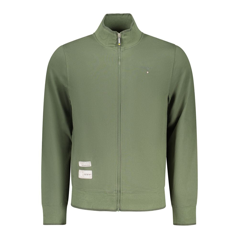 Accademia Militare Verde Cotton Mens Sweatshirt