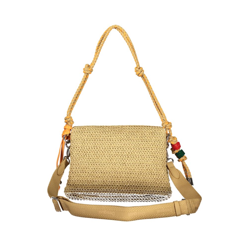 Desigual Beige Paper Women Handbag