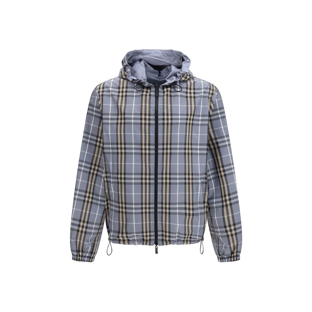 Burberry Blue Polyester Coat
