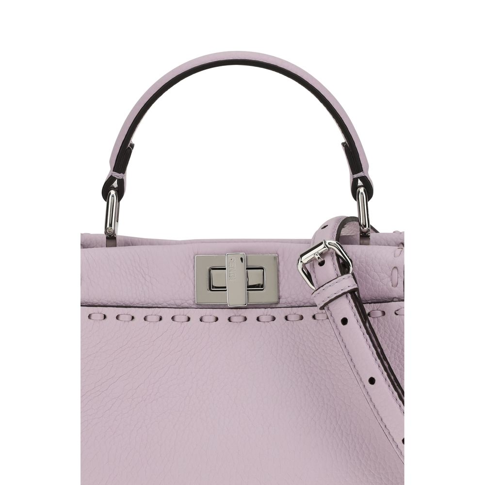 Fendi Purple Calf Leather Bos Taurus Shoulder Bag