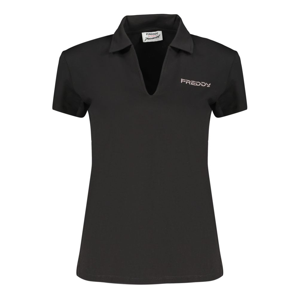 Freddy Black Cotton Polo Shirt