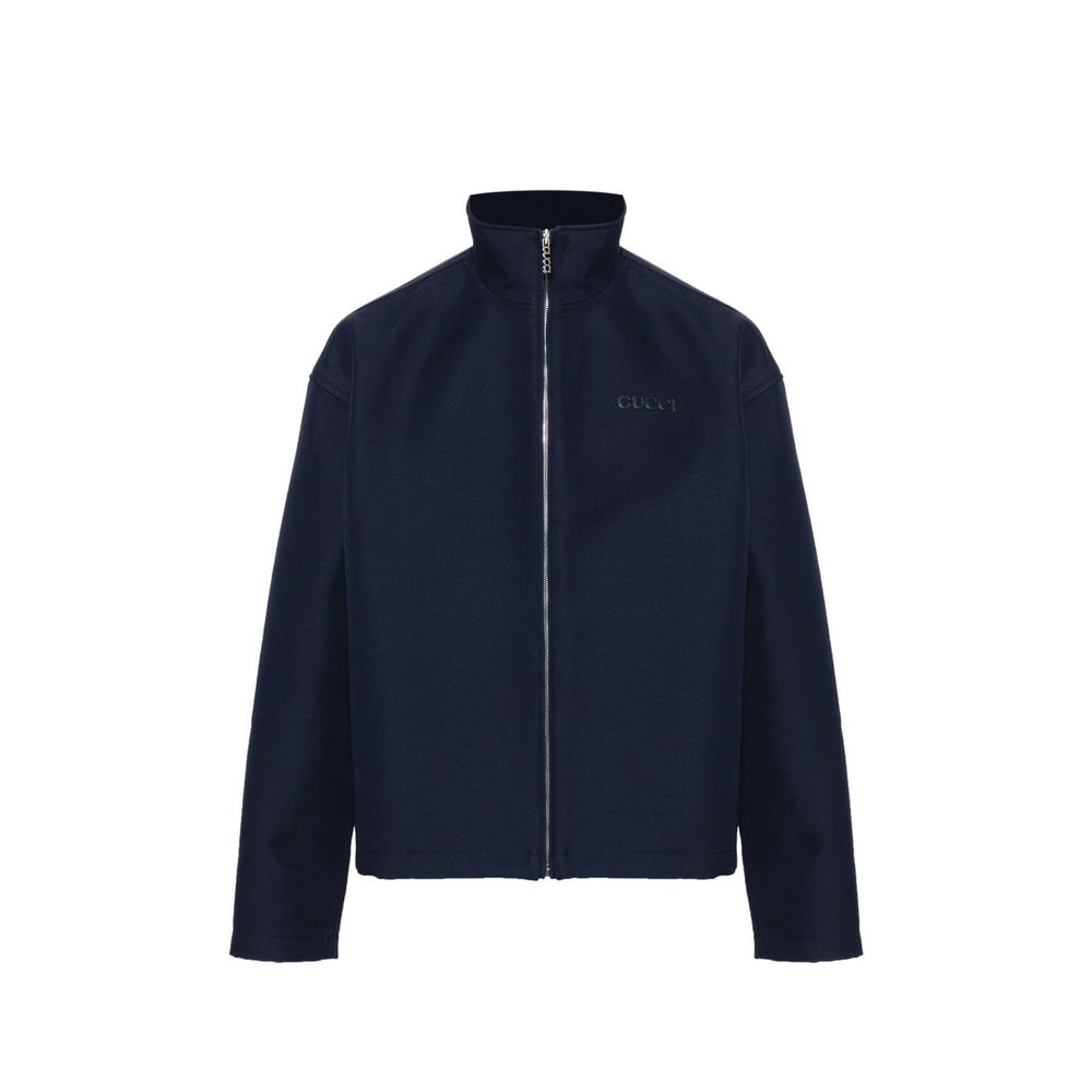 Gucci Blue Marabou Coat