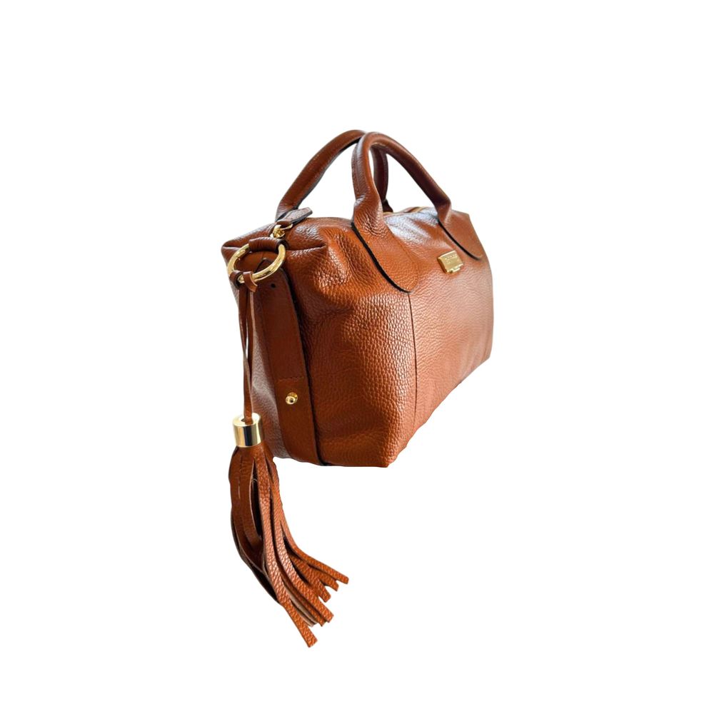 Baldinini Trend Brown Cowhide Shoulder Bag