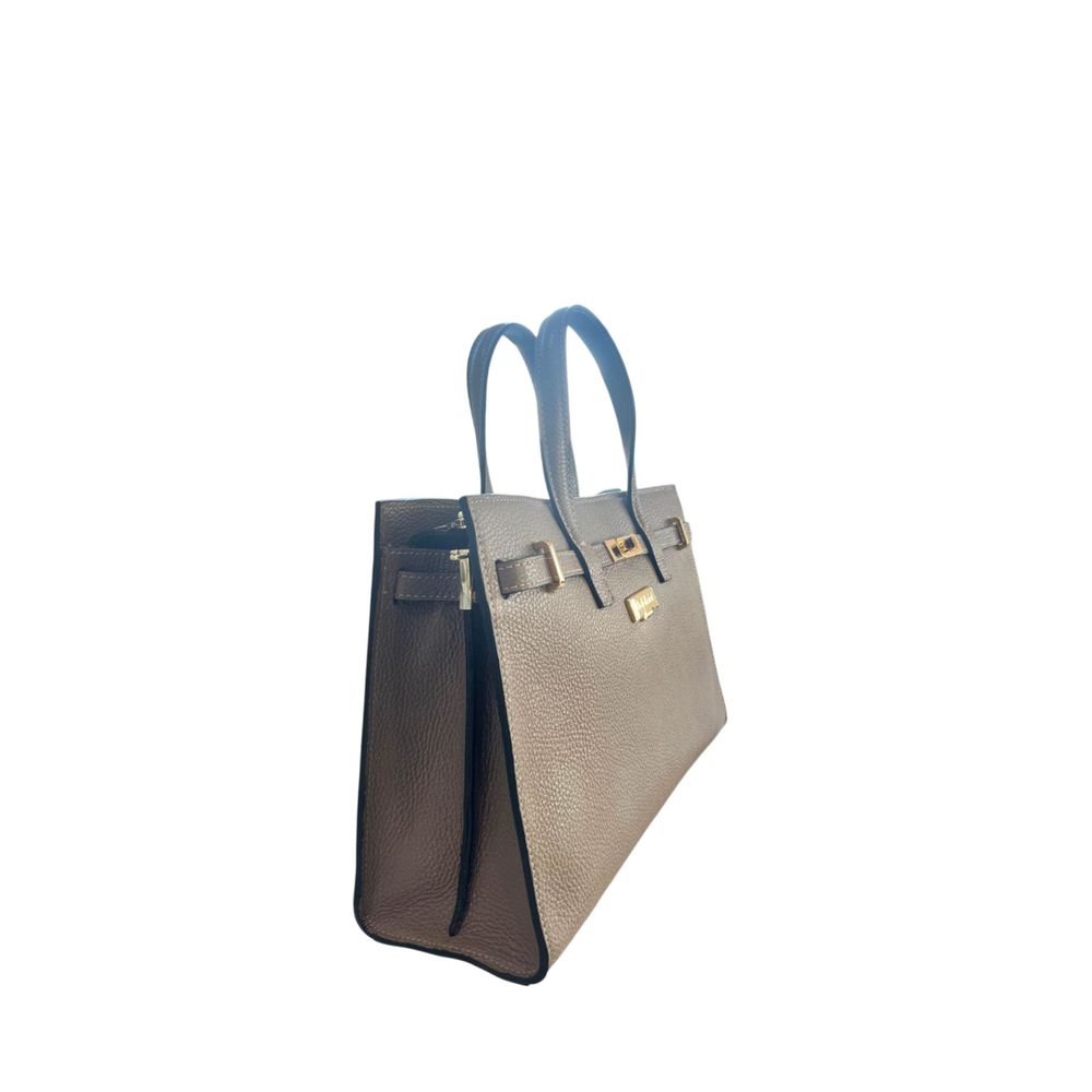 Baldinini Trend Brown Cowhide Shoulder Bag
