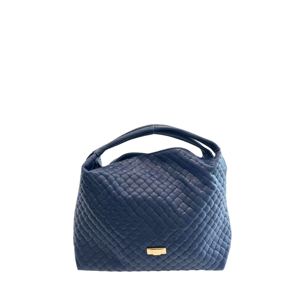 Baldinini Trend Blue Cowhide Shoulder Bag