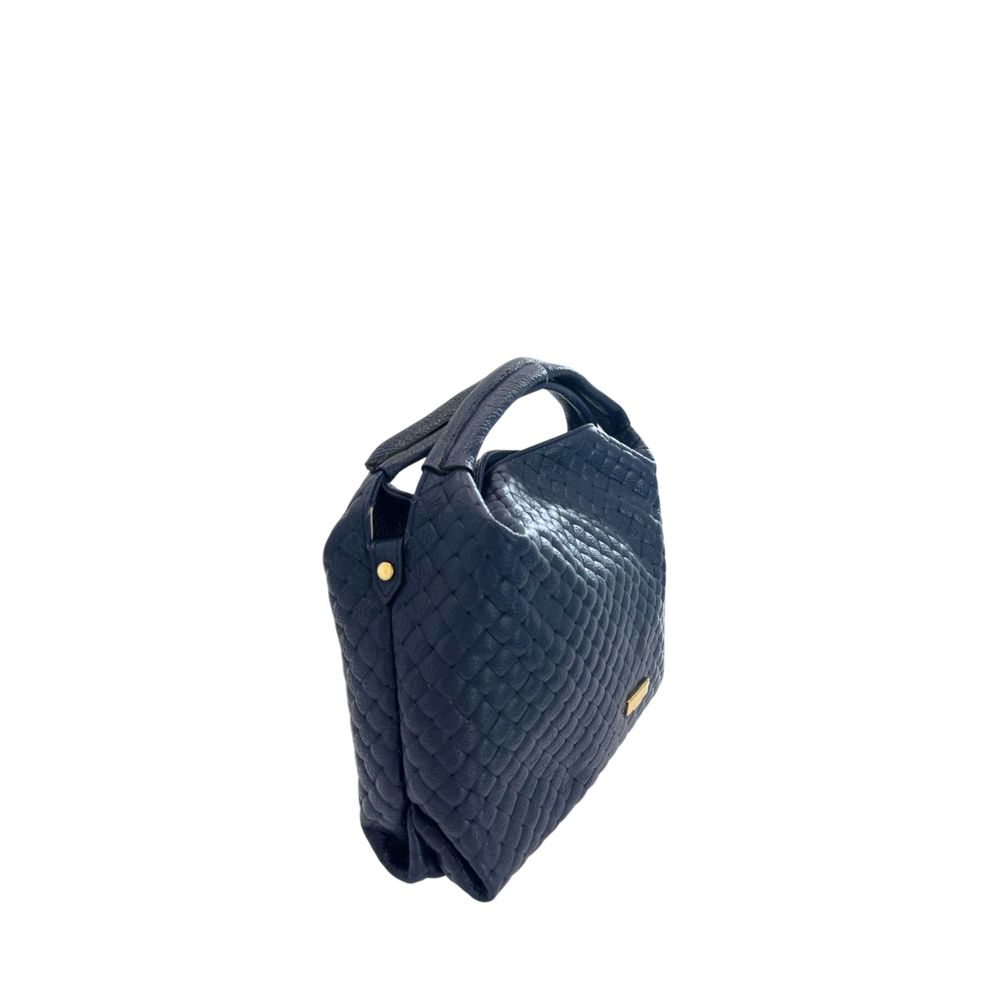 Baldinini Trend Blue Cowhide Shoulder Bag