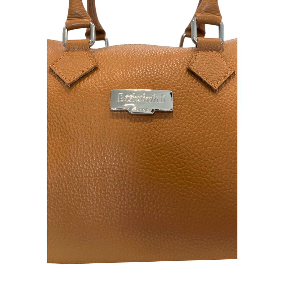 Baldinini Trend Brown Cowhide Shoulder Bag