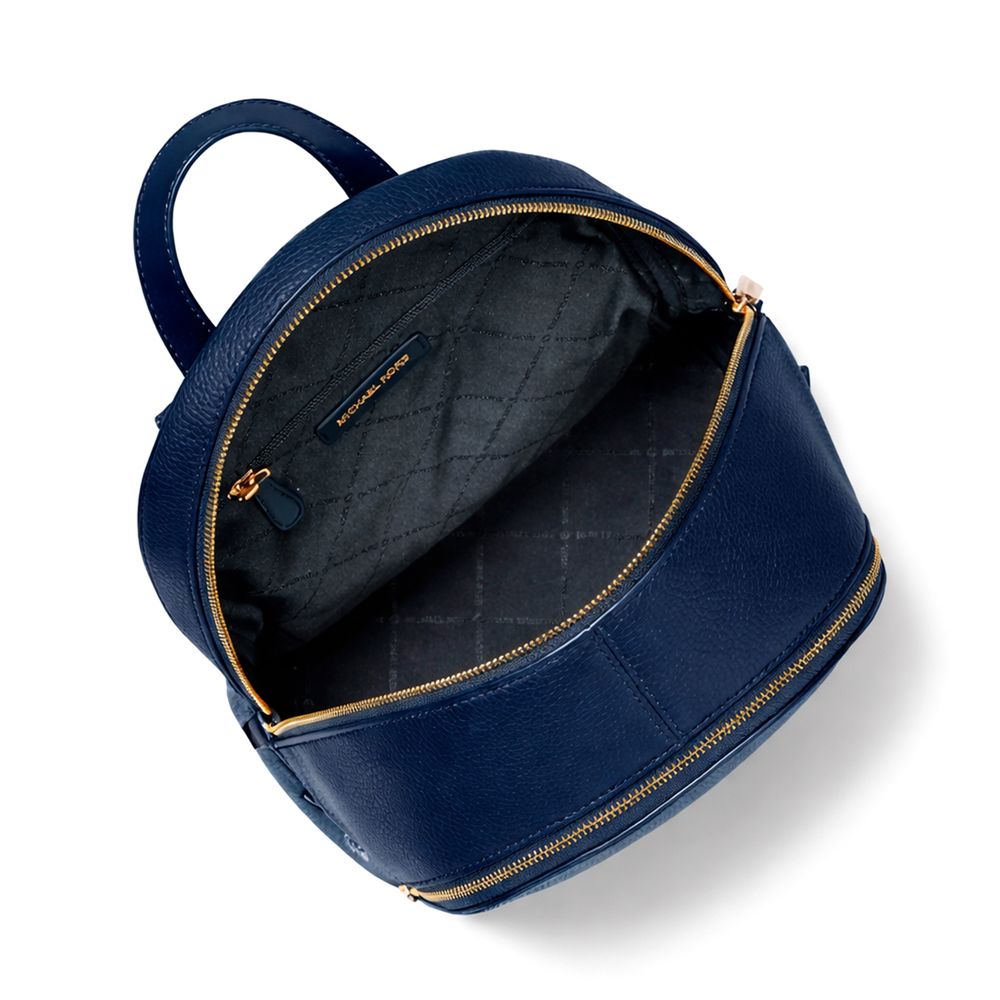 Michael Kors Blue Canvas Backpack