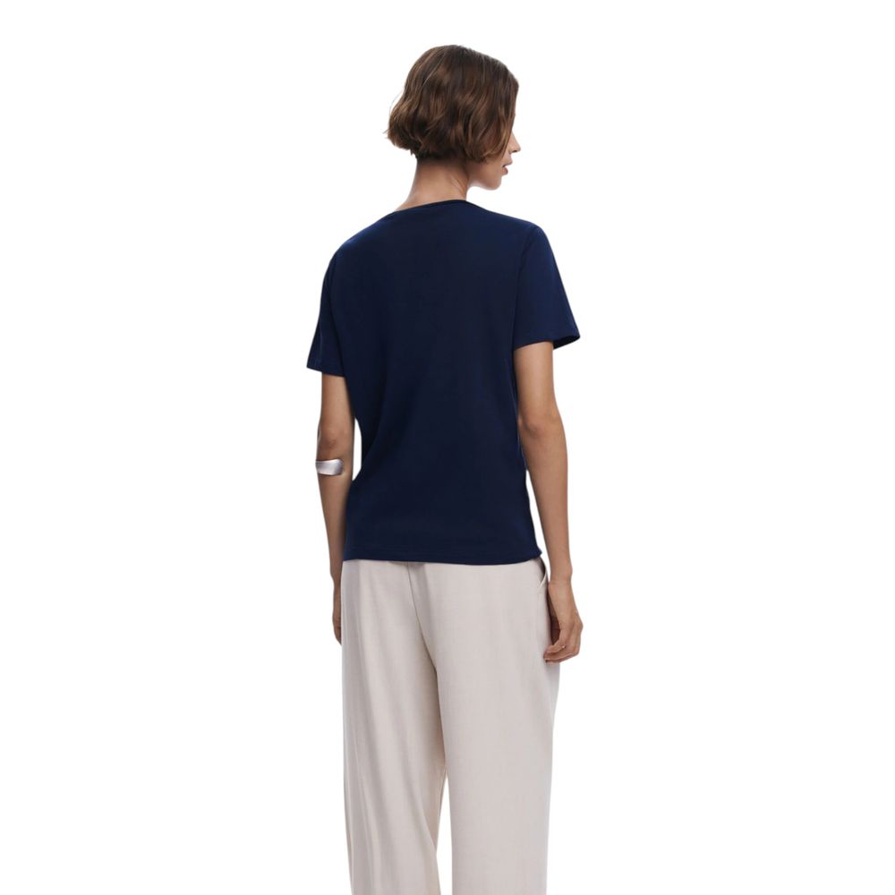 Desigual Blue Cotton T-Shirt