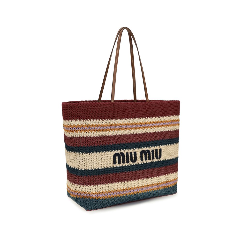 Miu Miu Multicolor Fabric Shoulder Bag