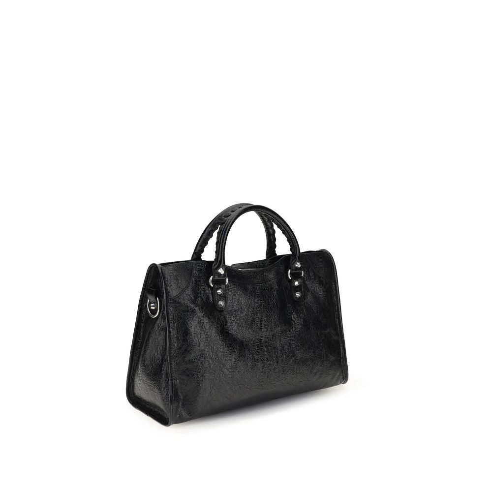 Balenciaga Black Lamb Ovis Aries Aries Shoulder Bag